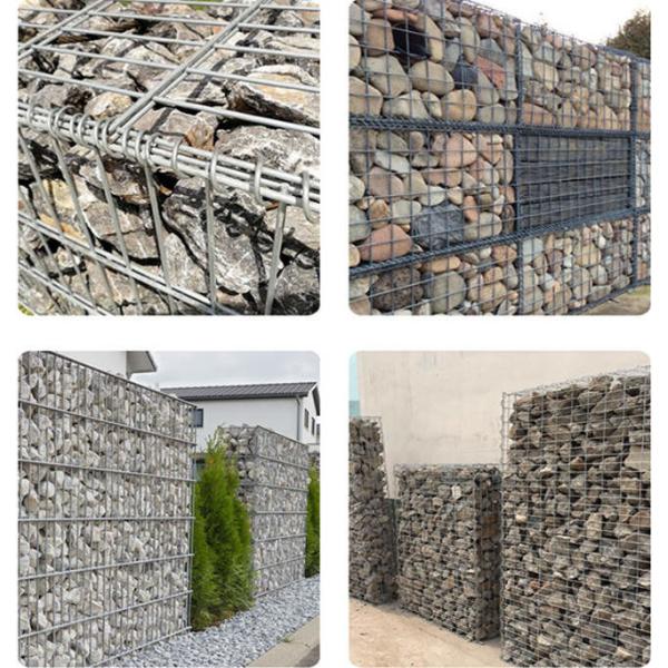 Green Pvc Powder Coated Welded Gabion Baskets Anti Corrosion Seawall Protective
