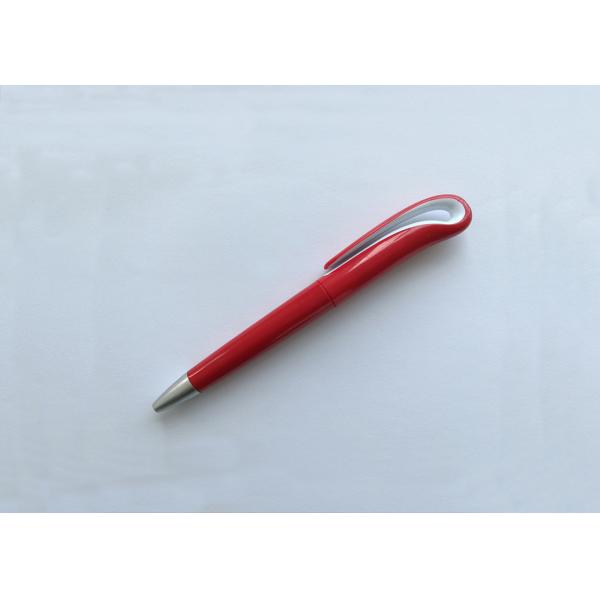Plastic click swan Ball Point Pen with customized logo or silk printing for promotion