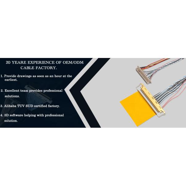 1.25 мм 0,5 мм Lvds Коаксиальный кабель Df13 30ds 1.25 до 20453-240T-03 0,5 мм