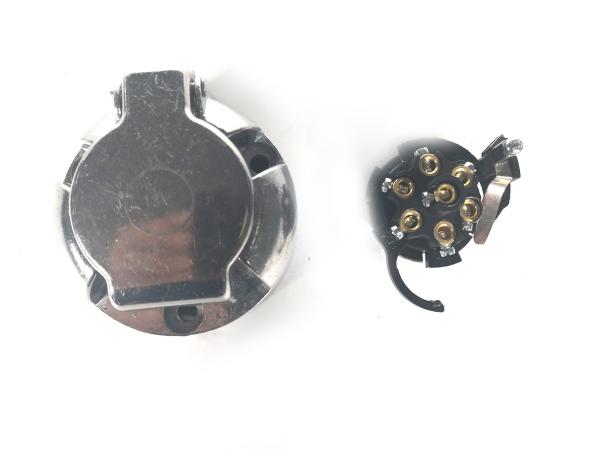 12v N Type 7 Pole Trailer Plug Socket European Type With Foglight