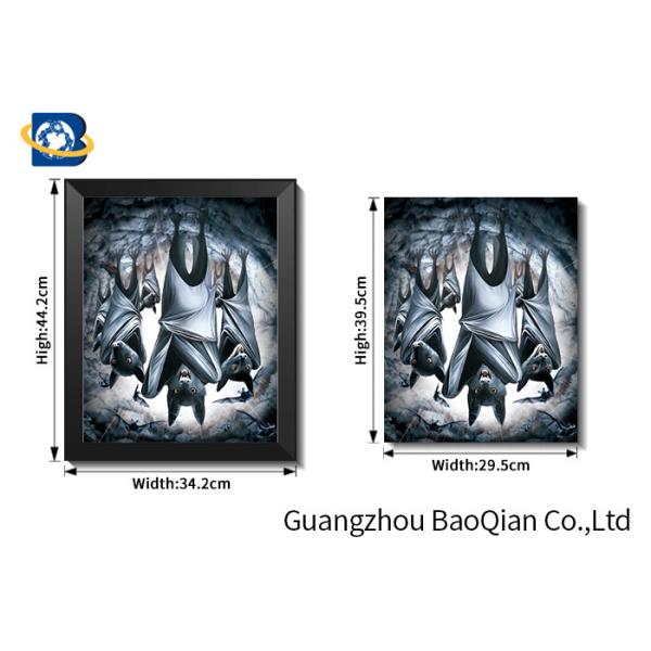Lenticular 3d Stereograph Printing With Scary Skull , 3d Home Decor Wallpaper