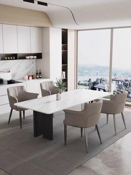 ErgoFlex Silicone Leather Chair ,   Adaptable  Italian Modern Dining Chairs