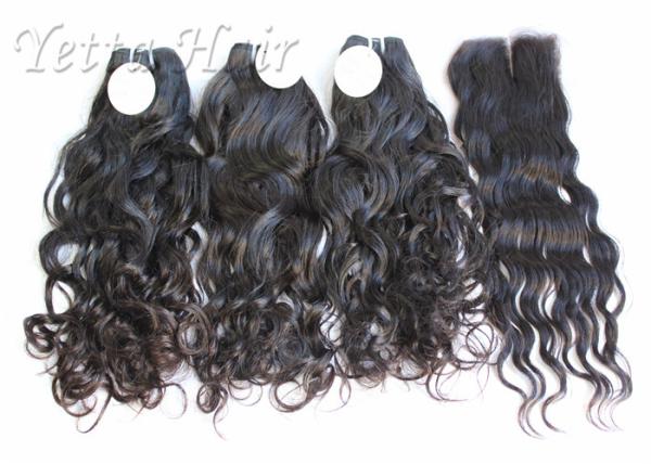 Das extensões reais do cabelo humano do Virgin da beleza extremidades completas nenhuma mistura