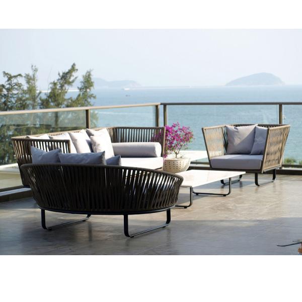 Modern Outdoor Patio Garden Sofa Sets 4PCS Garden Patio Furniture Sectionals