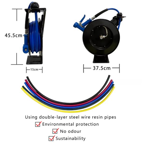 Retractable Hose Reel,Car Wash Hose Reel,Wall Mounted Hose Reel,High Pressure Water Hose Reel