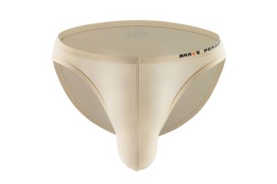 Biquíni Cueca Masculina Cueca com Bolso Respirável Esportes Longo Salto Tanga Lingerie