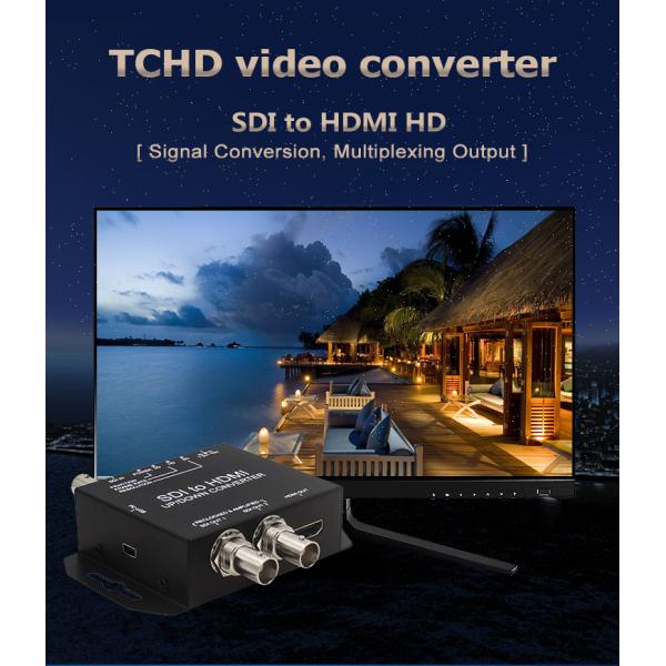Simplified 3G-SDI To HDMI Interface Video Converter With Up / Down Scaling Function