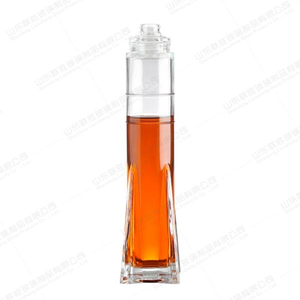 Стеклянный прямоугольник Пустой квадрат Пить джин Xo Бренди Водка Виски Ром Ликер бутылка