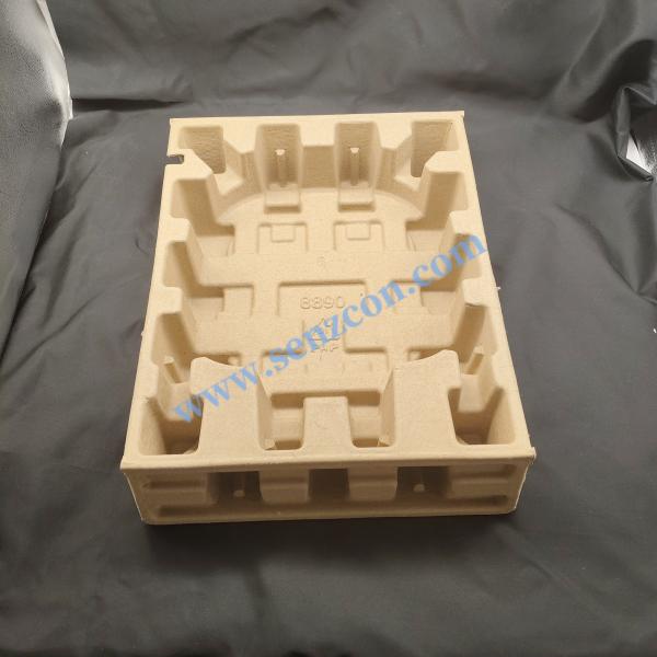 OEM environmentally friendly pulp molded dry-pressed inner lining packaging for air fryers is recyclable and biodegradable, and complies with the plastic ban regulations.