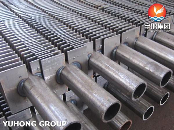 Hygienic Refrigerator Economizer Steam Radiant Fin Tube Stainless Steel