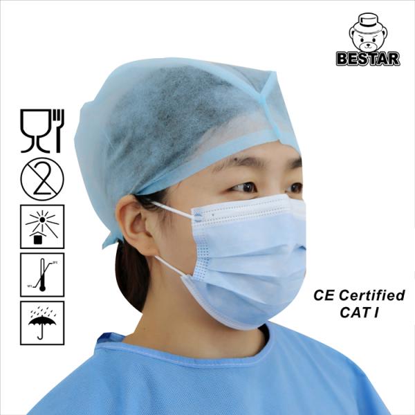 FDA Doctor Surgical Disposable Nonwoven Cap With Ties