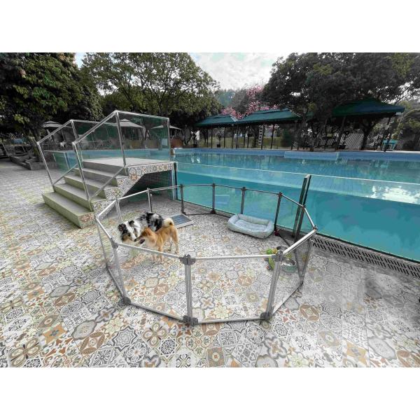 Внешние металлические портативные заборы для домашних животных для двора, бассейна и сада