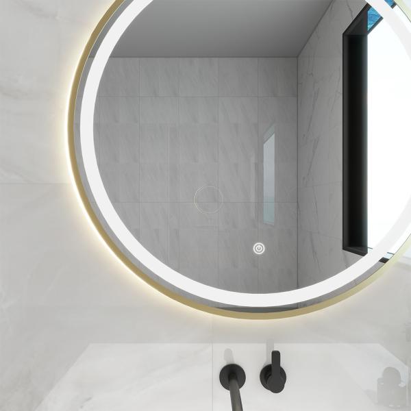 Design pivotant Marque célèbre Réversible miroir Miroir de salle de bain avec lumières pour la maison et l'hôtel