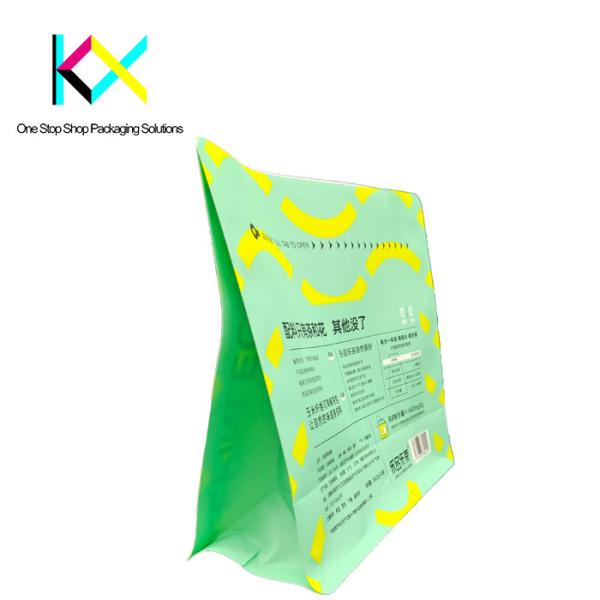 Customizable Spot UV  Eco Friendly Tea Bag Packaging Use Side Zipper