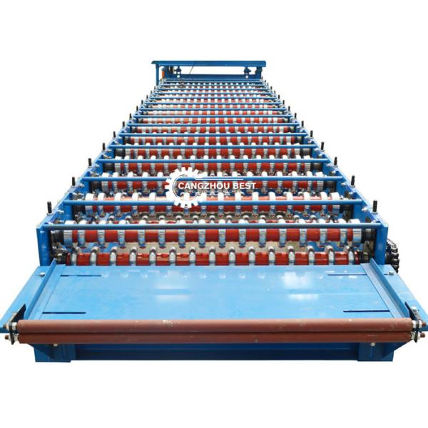 El PLC controla el rollo perforado de la hoja de la techumbre que forma la hoja de metal del cinc de la máquina