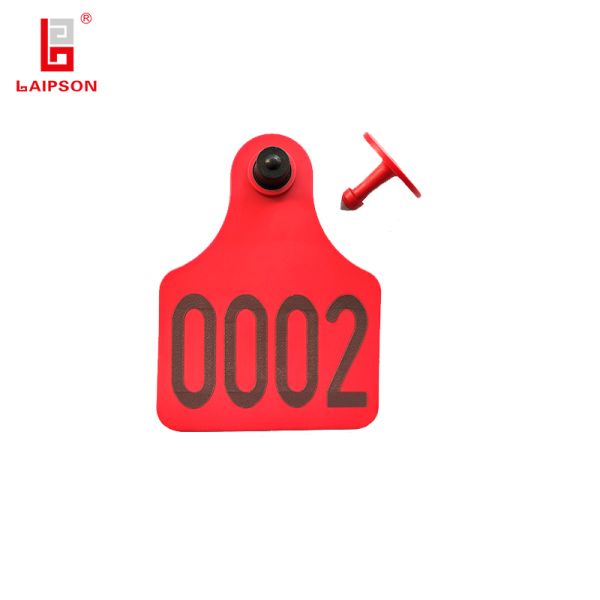 Durable UHF Ear Tag RFID 890Mhz for Livestock Cattle Sheep Pig with Multiple Tag Reading and High Data Storage Capacity