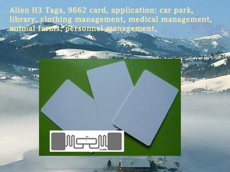 UHF AZ-9662 inlay card, Alien H3 long-distance UHF card, Road toll ETC card, UHF 6C card, ISO1800-6C white card