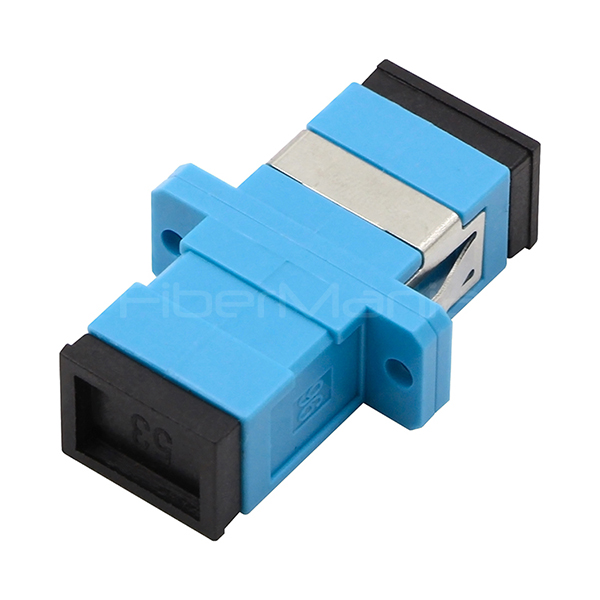 Simplex Plastic Fiber Optic Adapters SC To SC Fiber Coupler Blue
