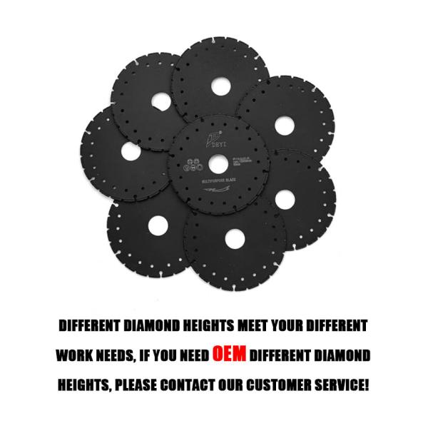 Vacuum Brazed 4.5 Inch Diamond Saw Blade Slicing Disc Metal Rebar Cutting