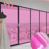 Retour avec colle Décoratif en verre de bâtiment PVC Coloré Film de fenêtre transparent ou glacé