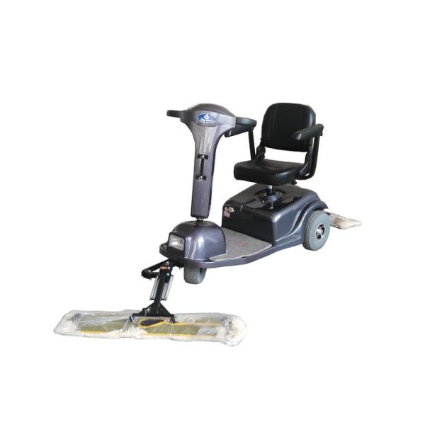 High Efficient Dust Cart Scooter For Shopping Mall , Station Waiting Hall