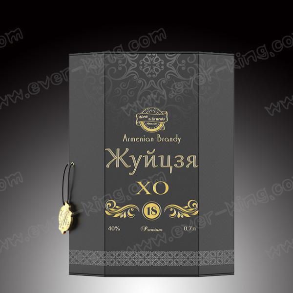 Подгонянная подарочная коробка вина цветов с бумажной ручкой