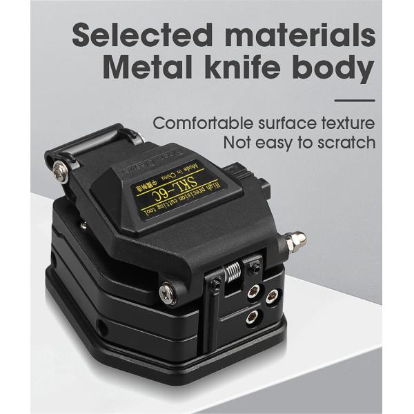 FTTH Fiber Optic Cleaver Tool , SKL 6C Fiber Cleaver 48000 times