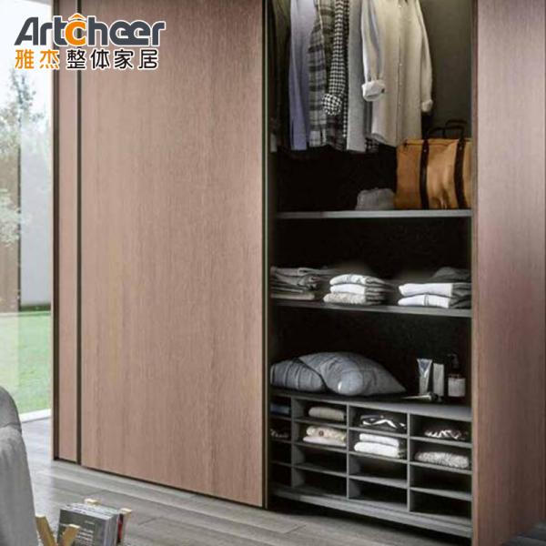 НЕТ складной современный датчик Слайд деревянные двери Сдвижной стеклянный шкаф для спальной мебели