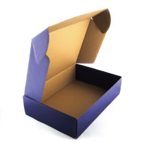 Естественные коробки CMYK отправителя Брауна Recyclable рифленые напечатали