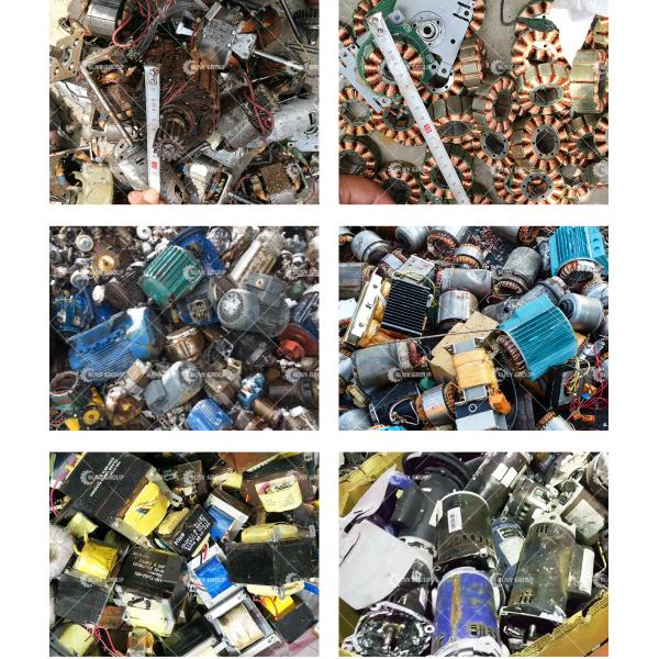 20000KG Веселый металлолом Промышленность Ac Электрический медный мотор Статор Линия завода по переработке