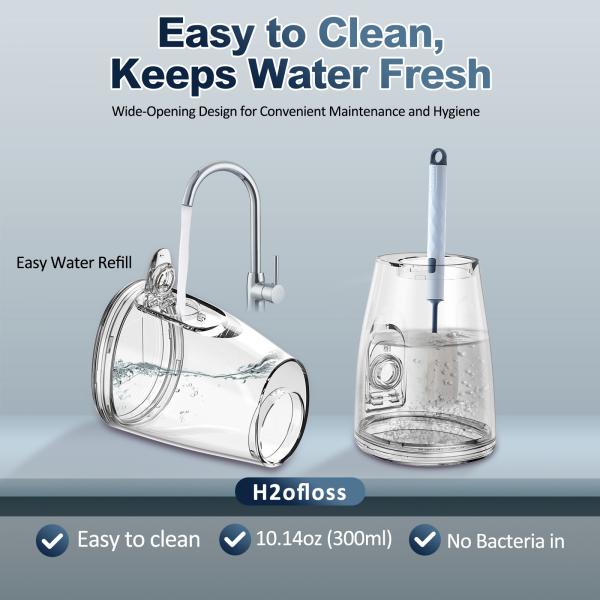 Mouth Jet Teeth Cleaning Professional Portable 400mL Pik Dental Irrigator Oral Floss Pick Electric Water Flosser Waterflosser