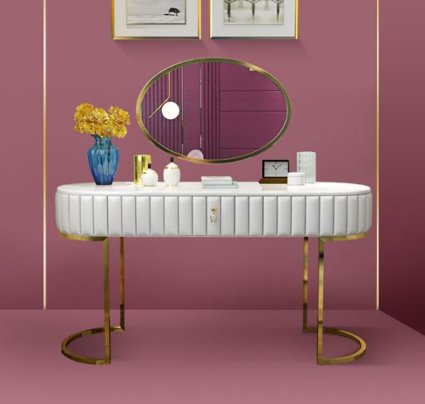 Light Luxury Dressing Table Small Round Stool Dressing chair sofa bedroom