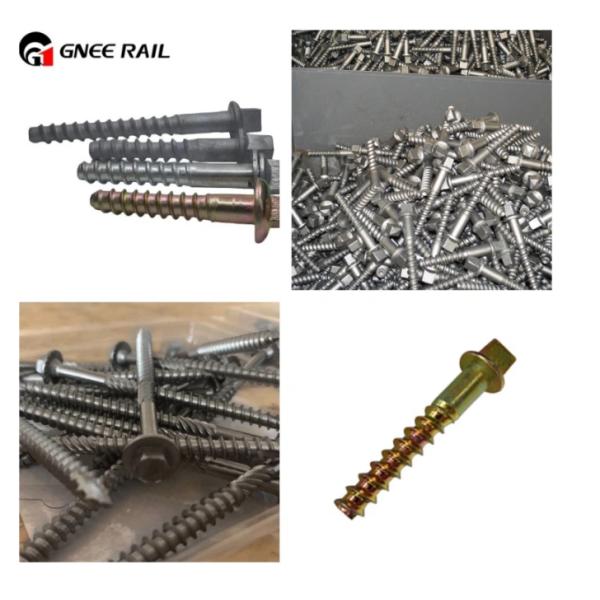 Spiral Spike HDG For Rail Fastening System Stable Durable Railway Tracks High-Performance