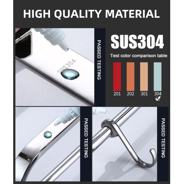 CUPC Bathroom Shower Accessories Five Pieces Toilet Paper Holder Towel Rack Set