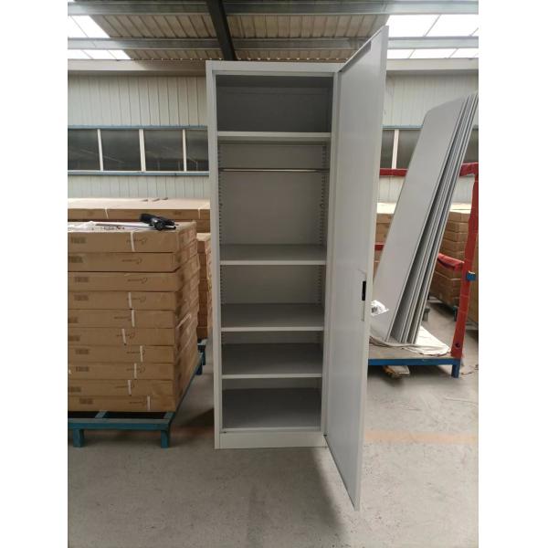 Two Doors Metal Wardrobe Locker Steel Storage Cabinet