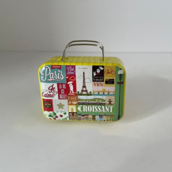 Small Rectangle Gift Box Tin Square Tinplate Container for Toy Craft Cosmetic