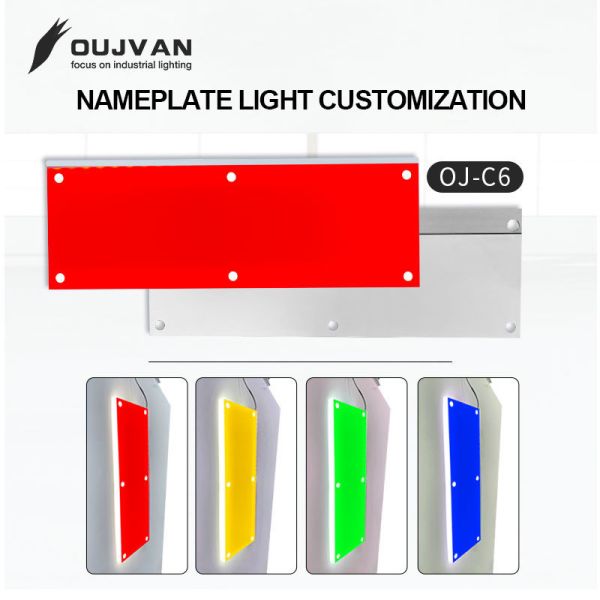 Voyant lumineux de plaque signalétique LED IP50 en acrylique pour machine