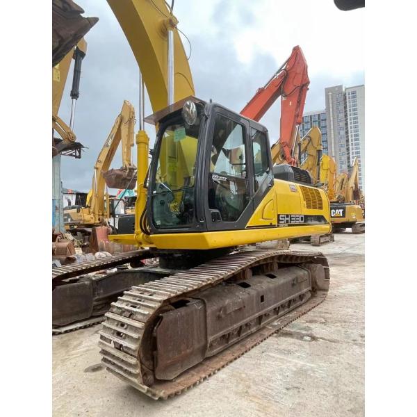 La excavadora de segunda mano Sh330 Sumitomo está disponible para el próximo comprador.