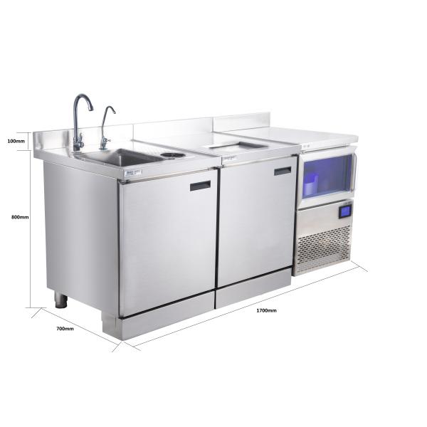 Твердые Кунтертопс нержавеющей стали, размер таможни счетчика Адвокатуры нержавеющей стали