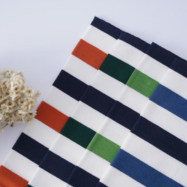 Tejido compacto de algodón Francés de tejido Terry Tipo rayado para ropa