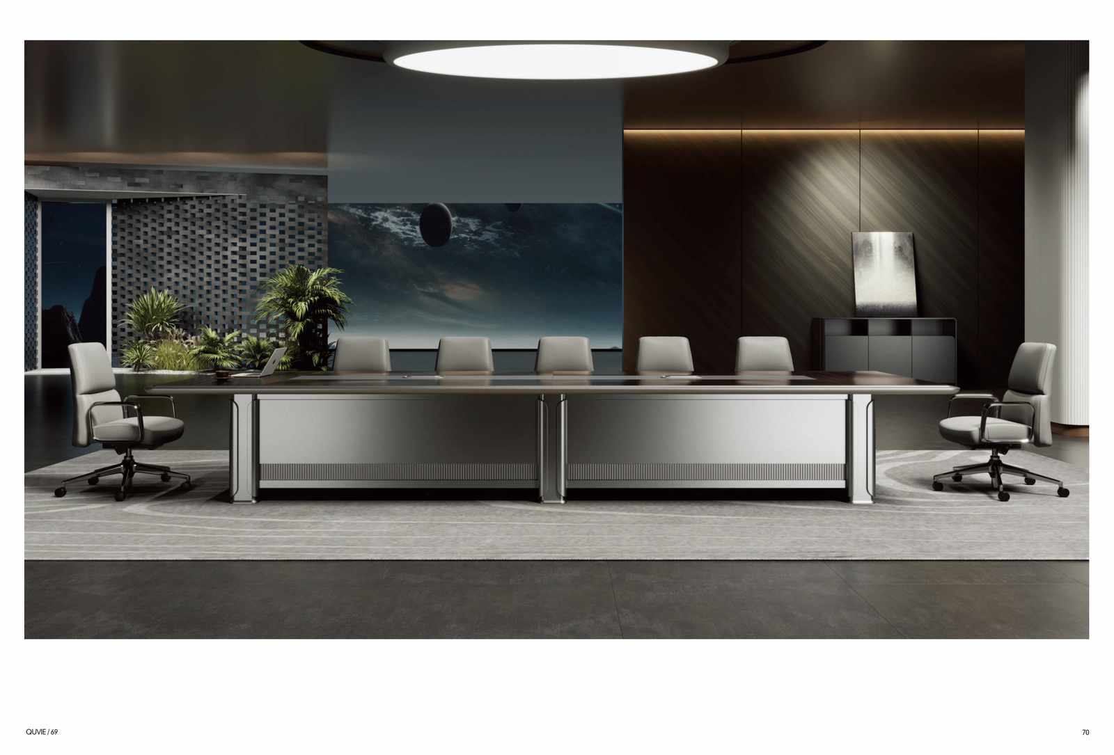 QUVIE Executive Desk QY-KBBT32-Private Office