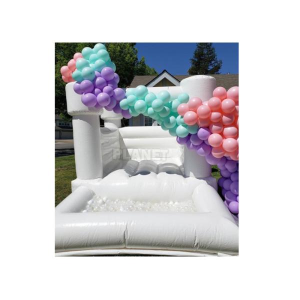Прыжок белого небольшого 10FT раздувного малыша прыгуна надувного замка PVC дома прыжка белый комбинированный