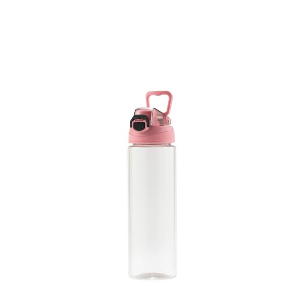 Renewable RPET Stylish 700 Ml Water Bottle Plastic Portable Handle Fashion Plastic Sports Water Bottles For Adults With GRS Certification
