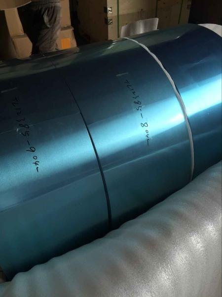 azul de revestimento da folha de alumínio de 0.115MM/Gloden, liga 8011, 1100, rolo da folha 1030B de alumínio