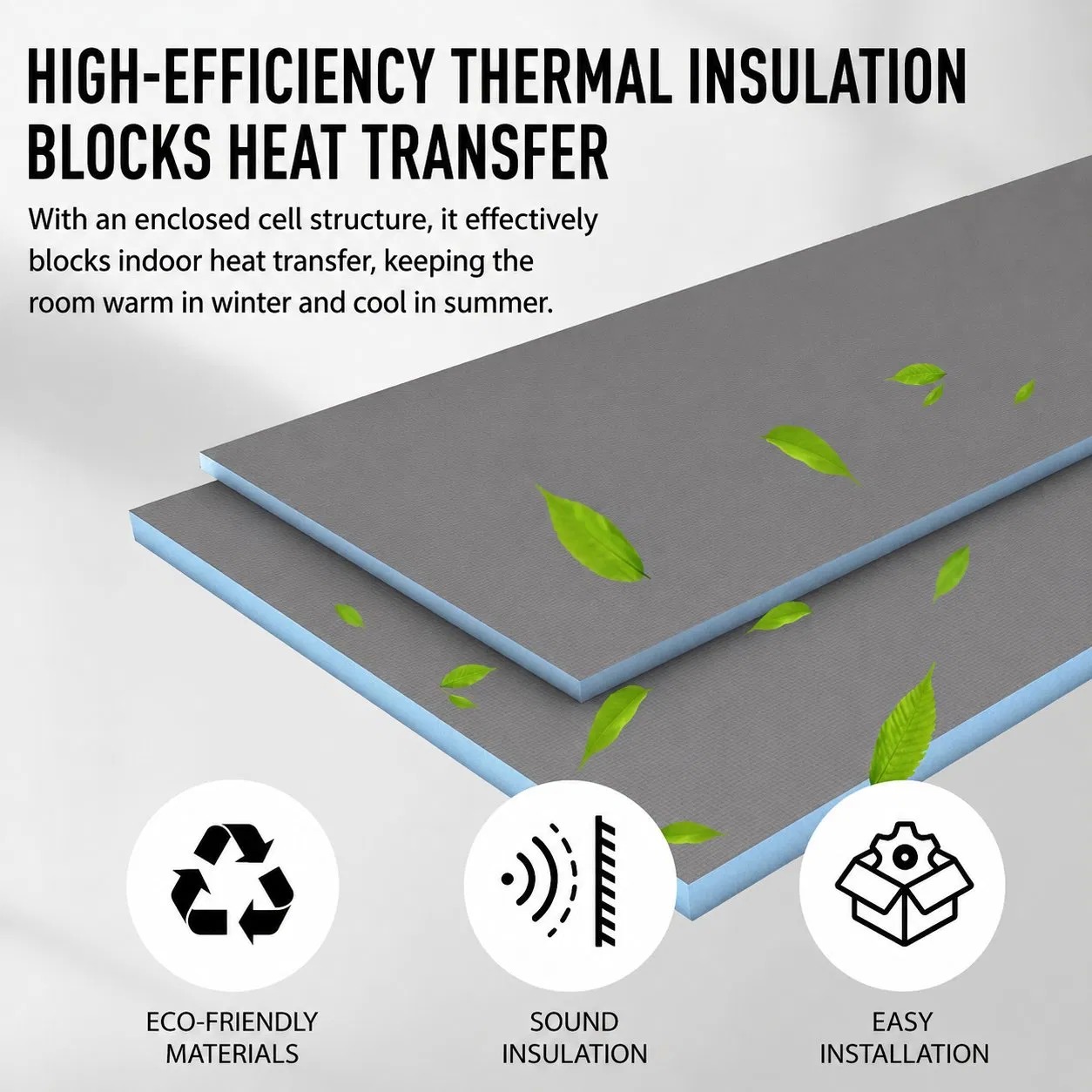 Heat Insulation XPS Waterproof Backer Board for Modern Construction