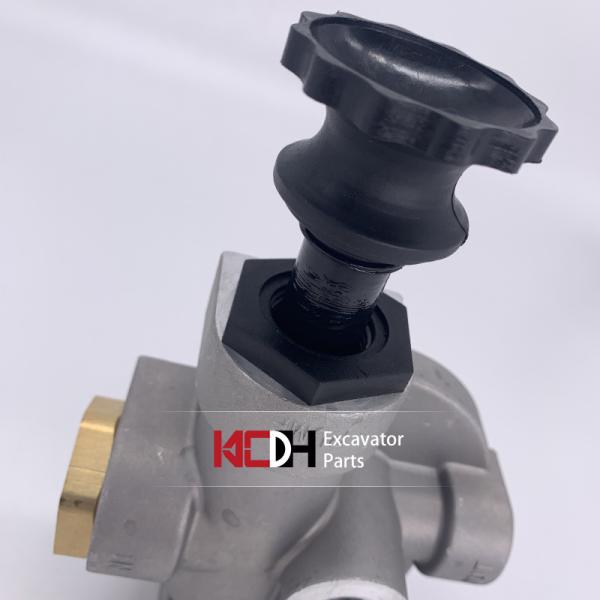 Base de alumínio manual da bomba de óleo do filtro de combustível das peças P502463 da máquina escavadora de Kobelco SK200-8, apropriada para o conjunto de filtro do ar