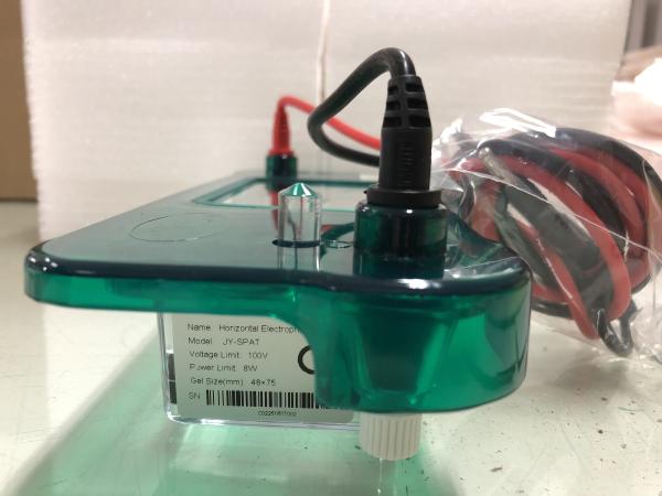Small Size Agarose Gel Electrophoresis Equipment ~150ml Buffer Volume Jy-spat