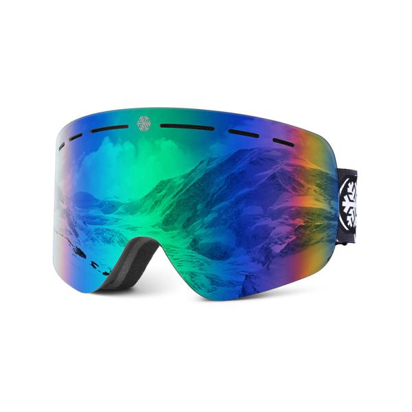 Изумленные взгляды лыжи Eyewear спорта сноуборда спорт снега высококачественной зимы объектива зеркала слоев двойника противотуманной изготовленной на заказ на открытом воздухе