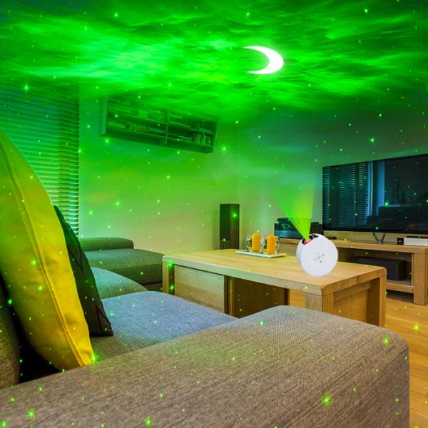 Rotating Star Moon Ceiling Light Projector Lamp Multipurpose