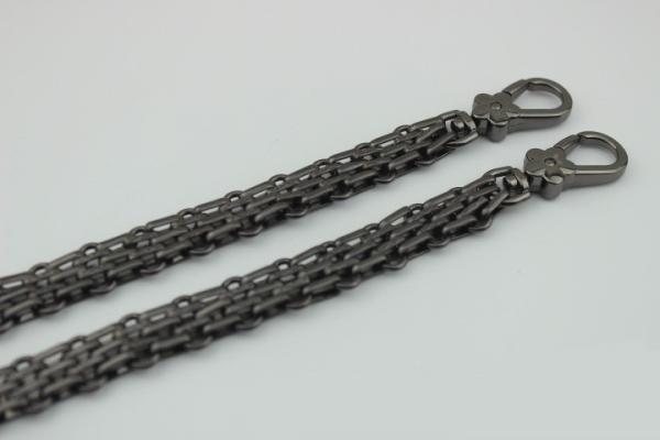 New product design zinc alloy snap hooks match 120 mm iron material gold chain for bag